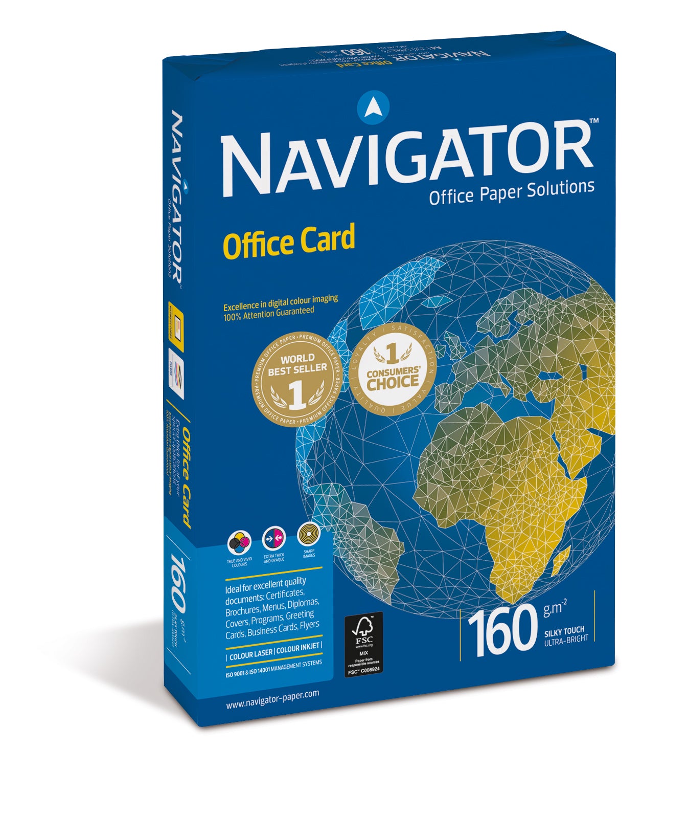 Navigator Office Card 160 GSM - 250 Sheet Pack