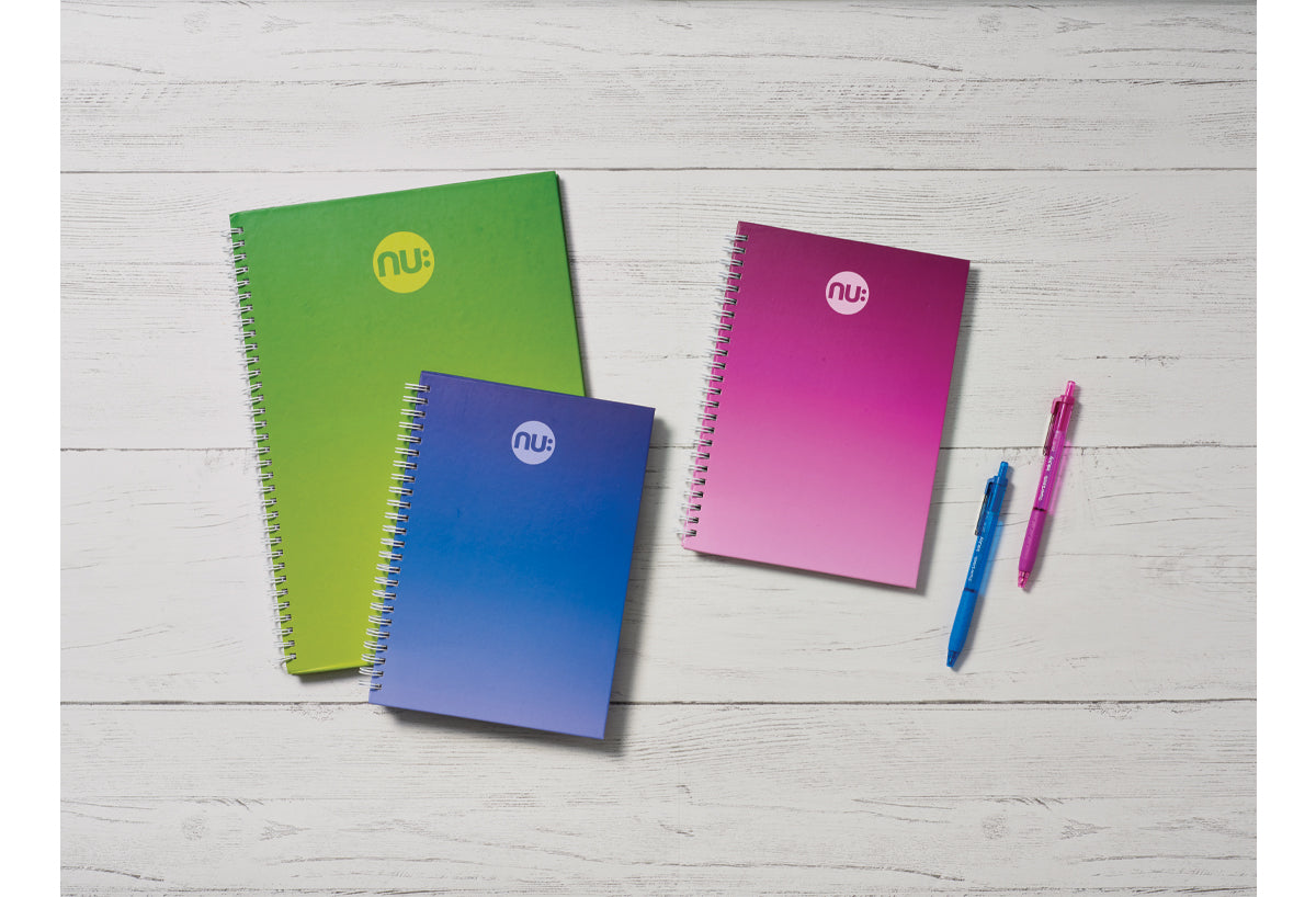 Craze Three Tone Notebook green purple and blue