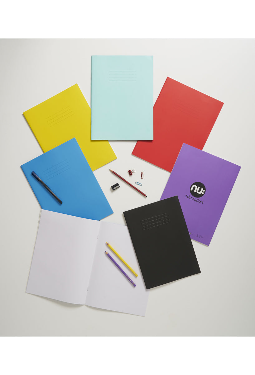 Education A4 Sketchbook in different colours blank pages