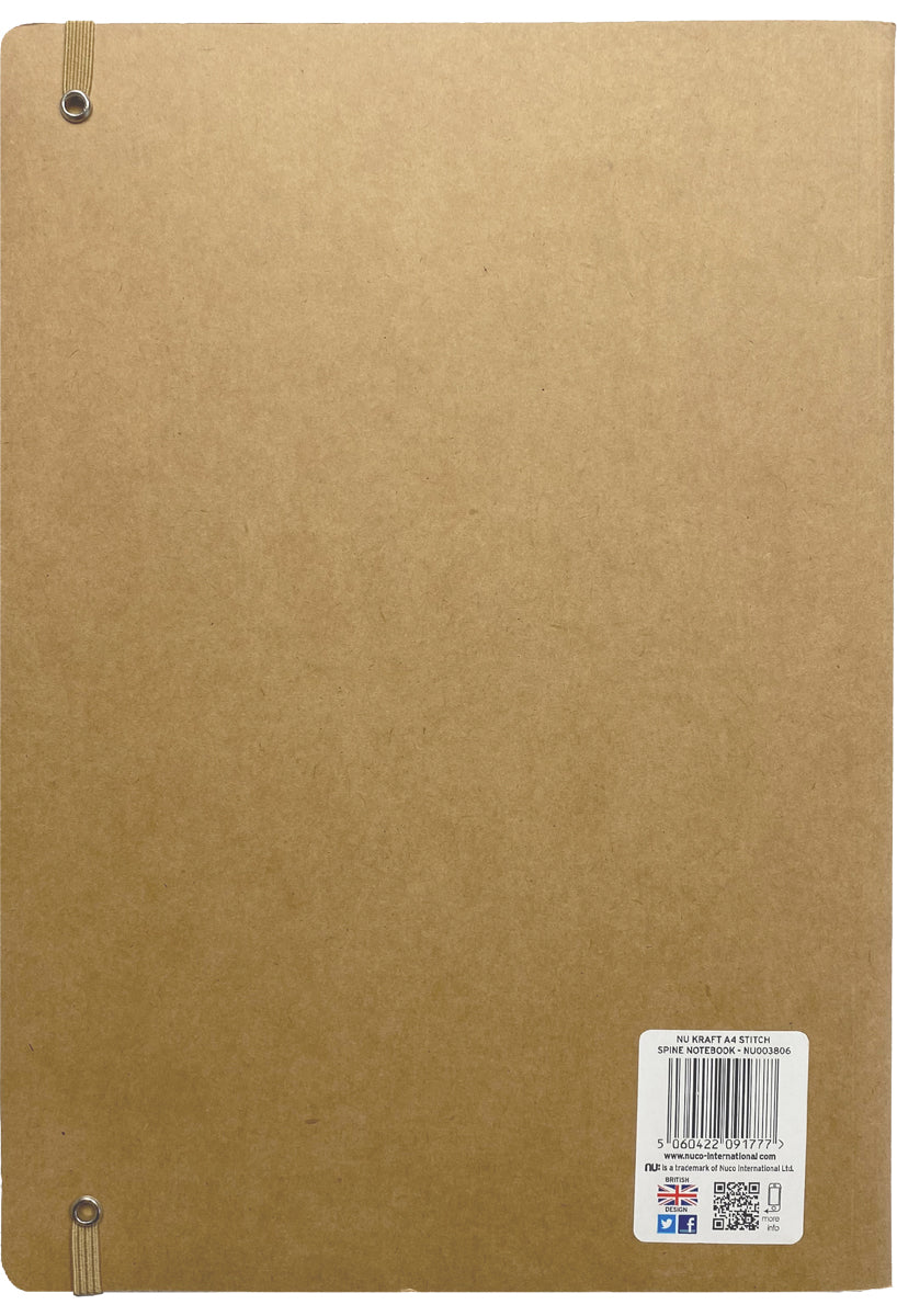 Elite Kraft Stitched Notebook back