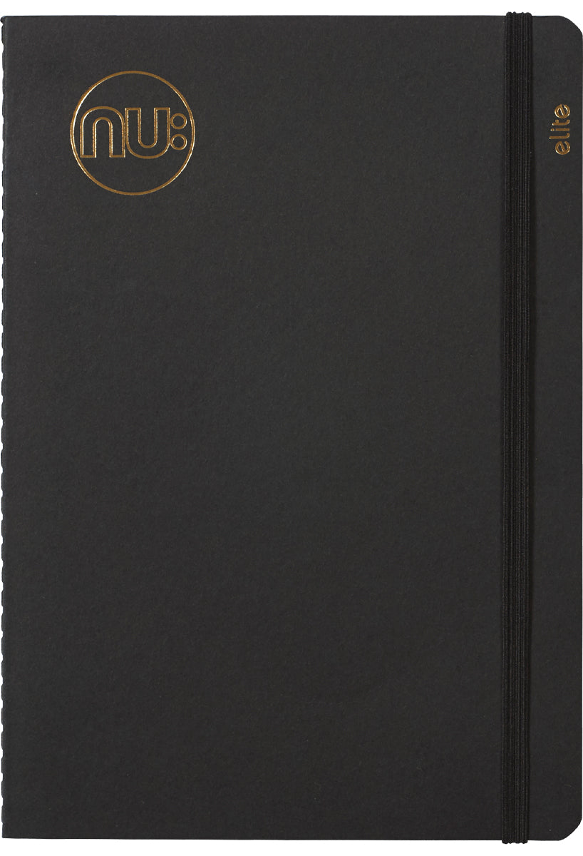 Elite Kraft Stitched Notebook black