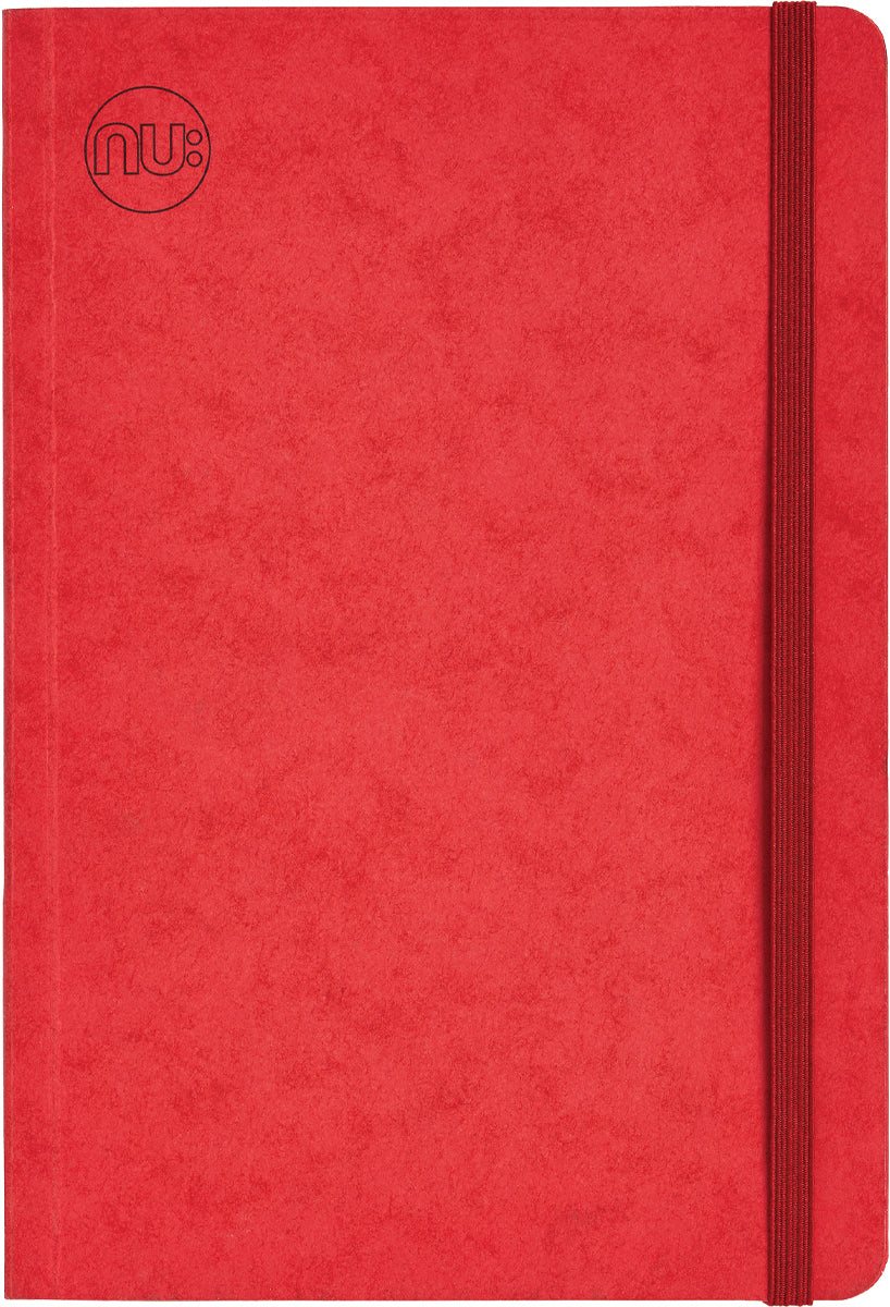 nu: Craze Cloud A5 Journal Red