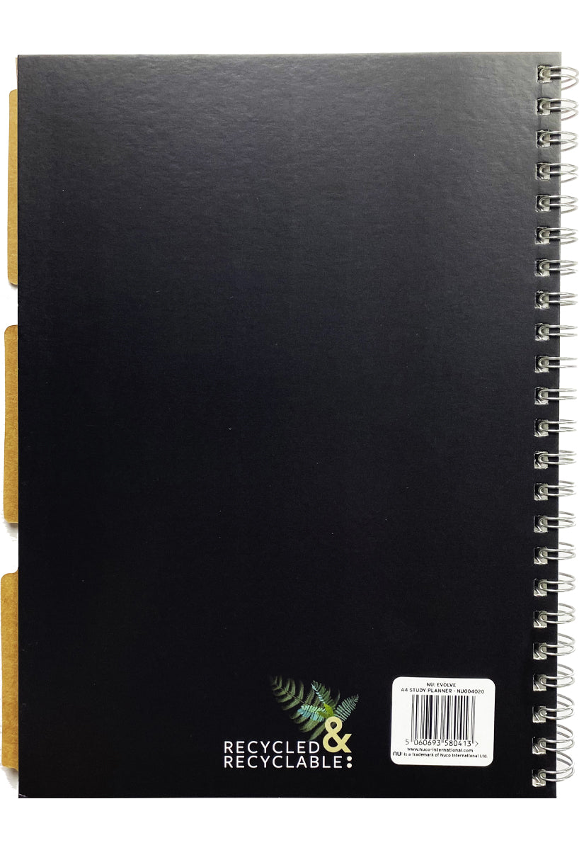 Evolve Study Planner eco friendly student planner back