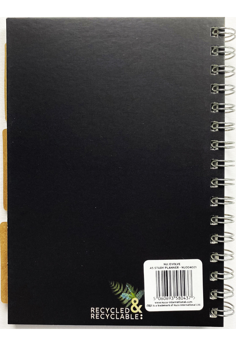 Evolve Study Planner eco friendly student planner back