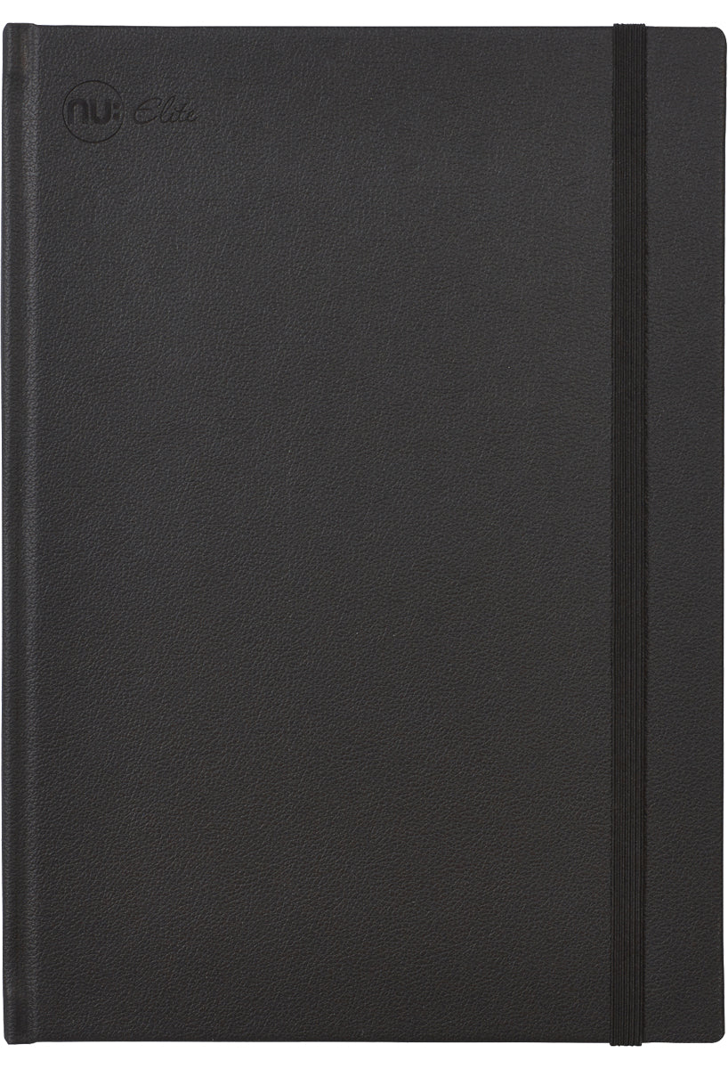 Elite Premium Journal vegan leather notebook black
