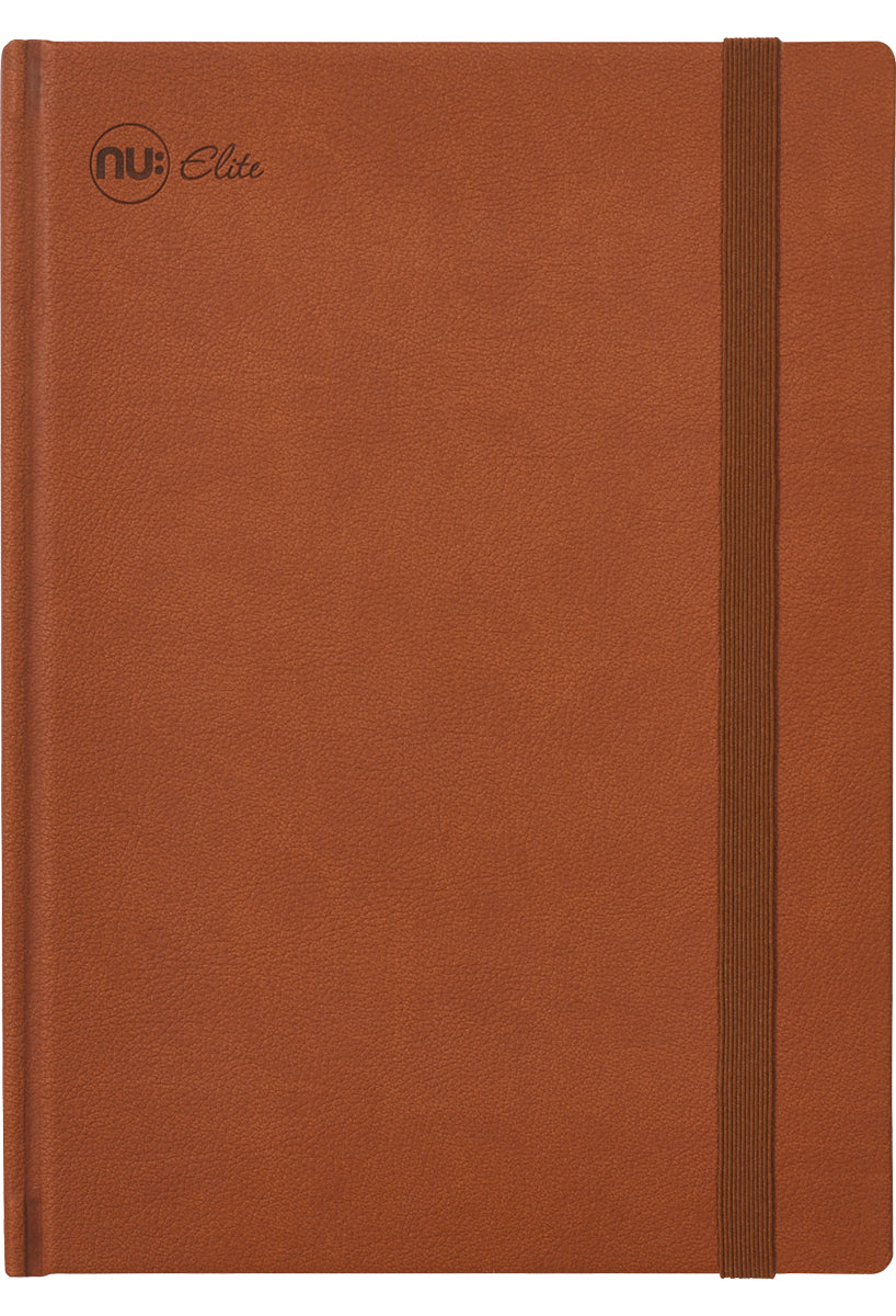 Elite Premium Journal vegan leather notebook brown