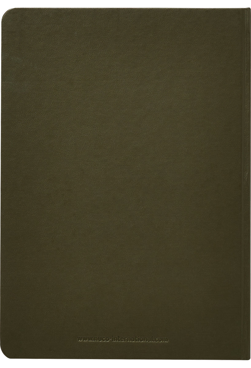 Evolve Premium Casebound Notebook eco-friendly green back