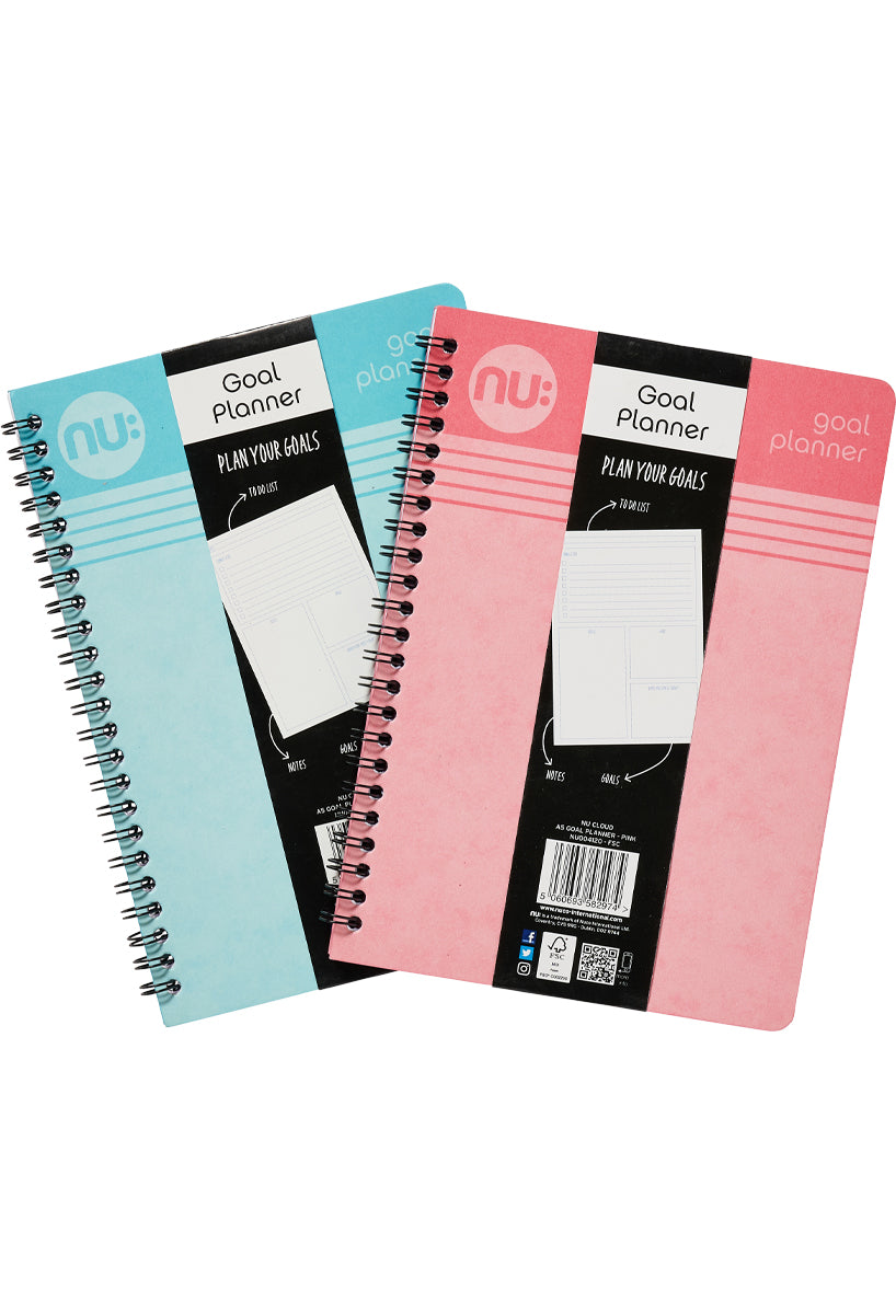 Craze Cloud Pastel Goal Planner Pink and Blue