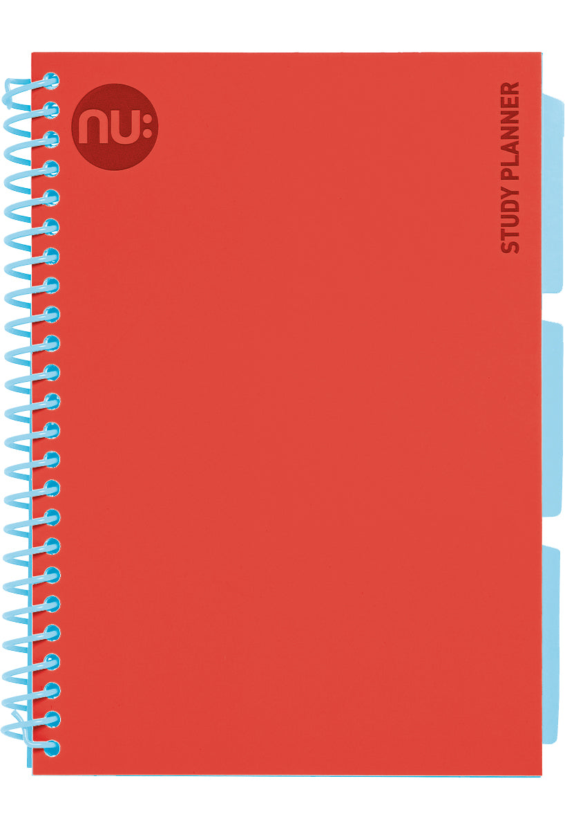 Craze Spectrum Study Planner Notebook red