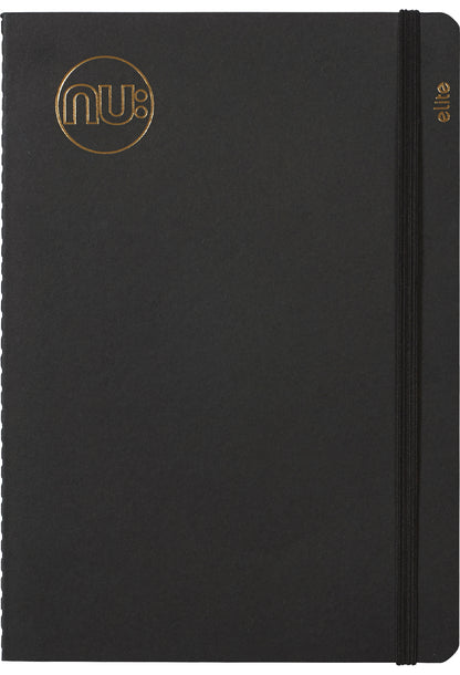 Elite Kraft Stitched Notebook black
