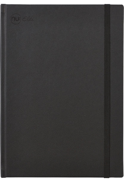 Elite Premium Journal vegan leather notebook black