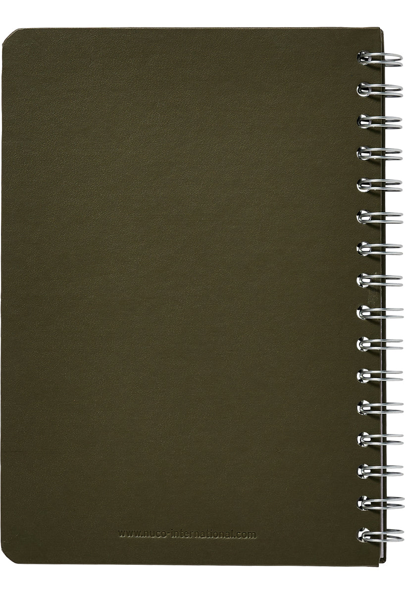Evolve Premium Wiro Notebook Green back
