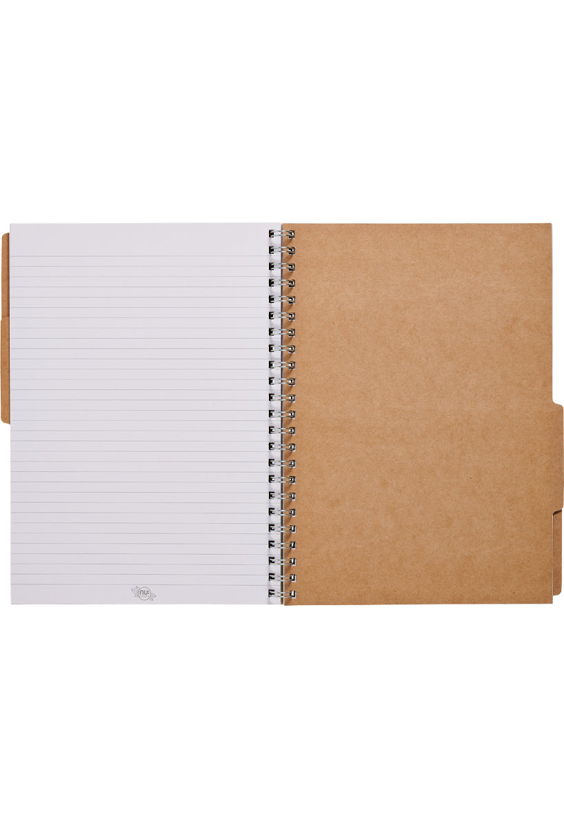Evolve Project Book eco-friendly notebook inside tabs