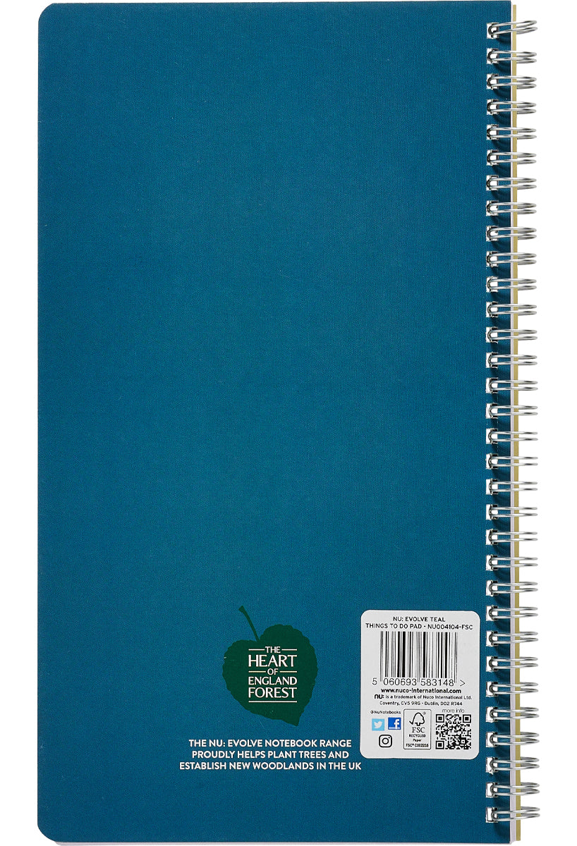 Evolve Things To Do Pad eco friendly blue back