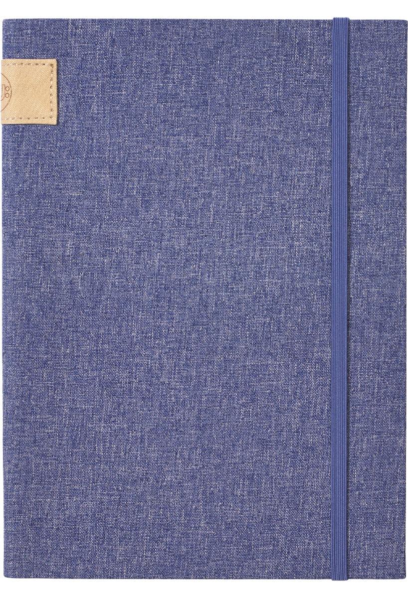 Linen A5 Journal soft fabric notebook Purple