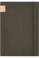 Linen A5 Journal soft fabric notebook dark green