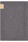 Linen A5 Journal soft fabric notebook grey