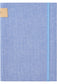 Linen A5 Journal soft fabric notebook light blue
