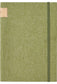 Linen A5 Journal soft fabric notebook light green