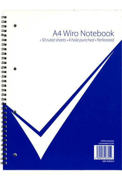Office Wiro Laminated Card Cover Notebook