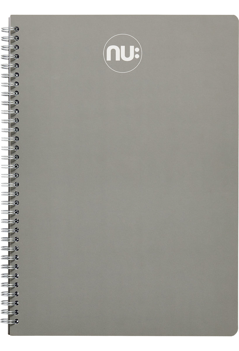 Craze Pastel Notebook Grey Charcoal Notepad