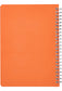 Craze Pastel Notebook Coral Orange back