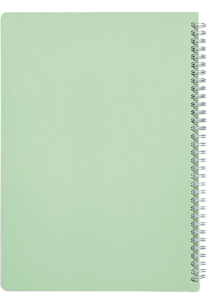 Craze Pastel Notebook mint green back