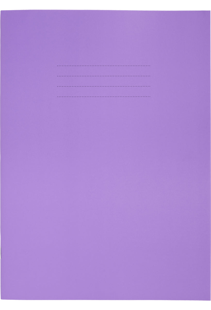 Education A4+ Black Sugar Paper Scrapbook purple cover