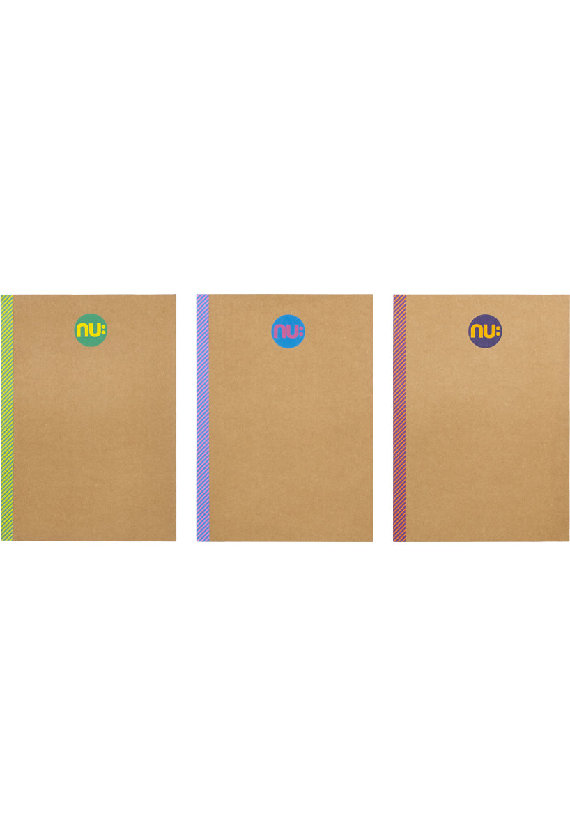 Elite Kraft Tape Spine 3 Pack notebooks