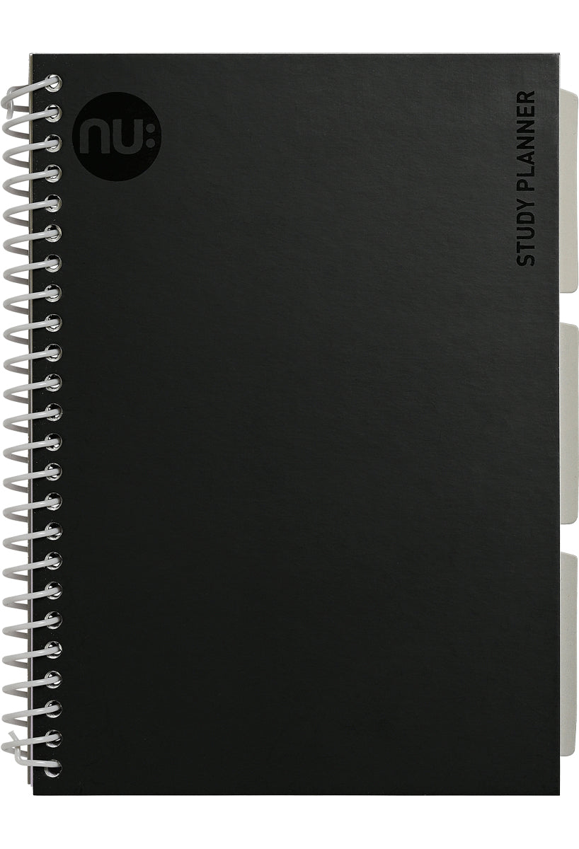 Craze Spectrum Study Planner Notebook Black