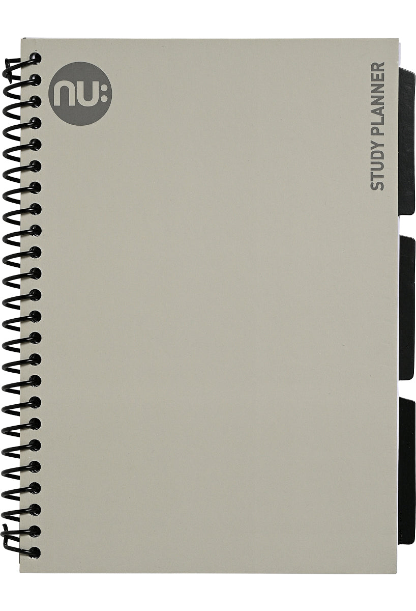 Craze Spectrum Study Planner Notebook Grey