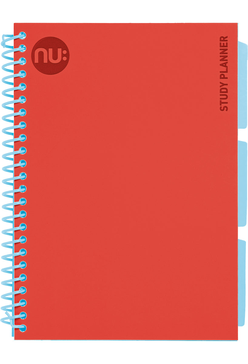 Craze Spectrum Study Planner Notebook  red