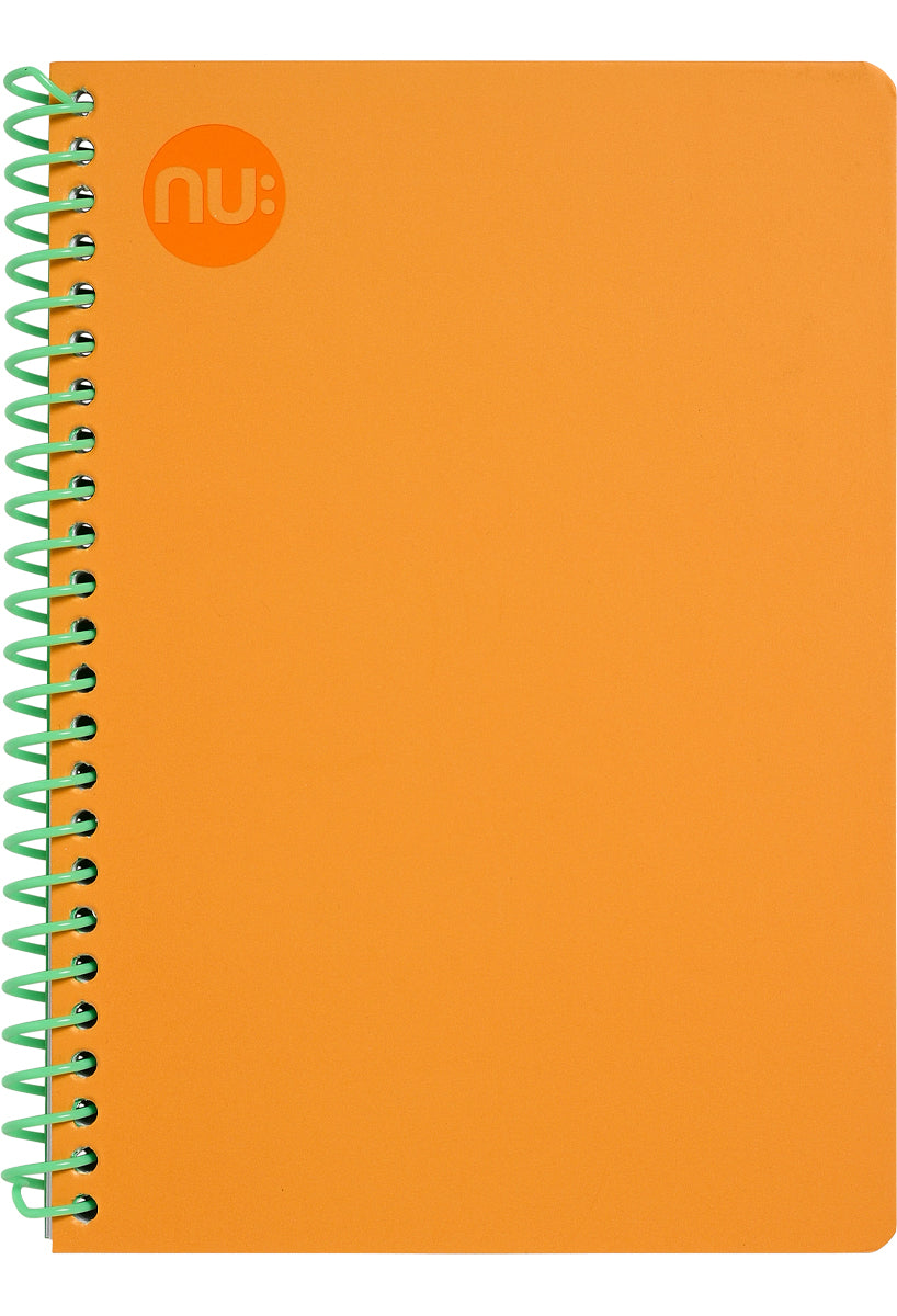 Craze Spectrum Notebook orange with green wiro
