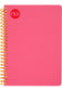 Craze Spectrum Notebook pink with orange wiro