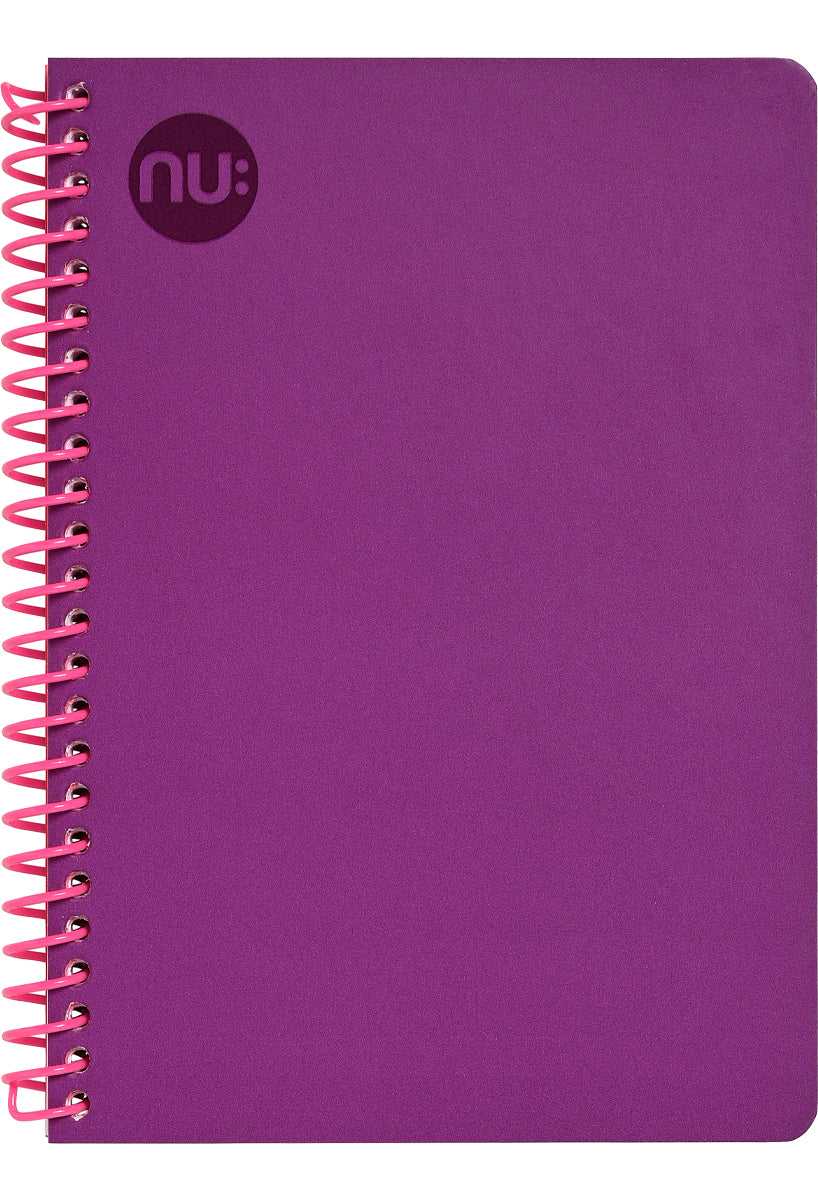 Craze Spectrum Notebook purple with pink wiro